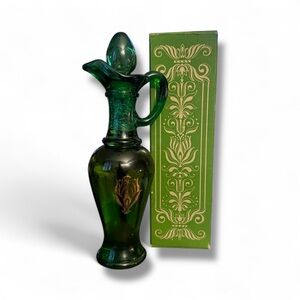 Vintage Avon 1970’s Nile Green Bath Urn Charisma foaming bath oil bottle